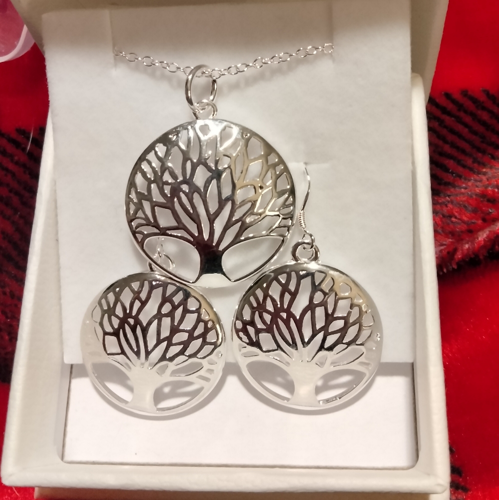 Sterling Silver Tree of Life Set